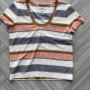 Madewell short sleeve striped Tee